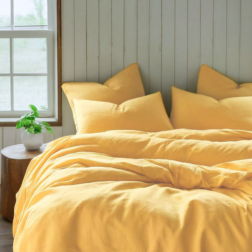 Tache Microfiber Sunny Yellow Bed Sheet Set (404-YS-BSS)