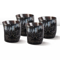 Whiskey Shot Cups Set Sunburst Pattern Real Ox Horn 6.5 oz, Pack 4, 8 & 12