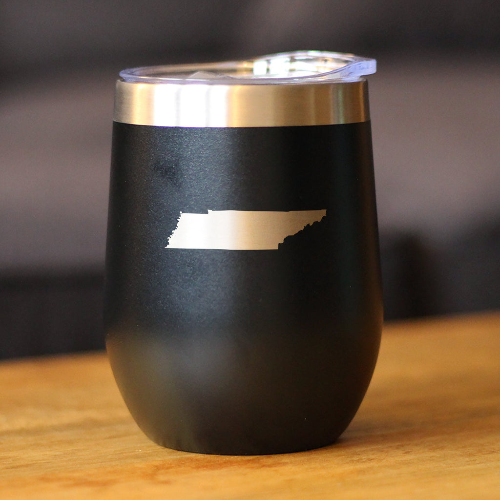 Tennessee State Outline - Wine Tumbler