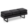 Waiting Room Bench Seating Long Bench with Metal Frame Leg