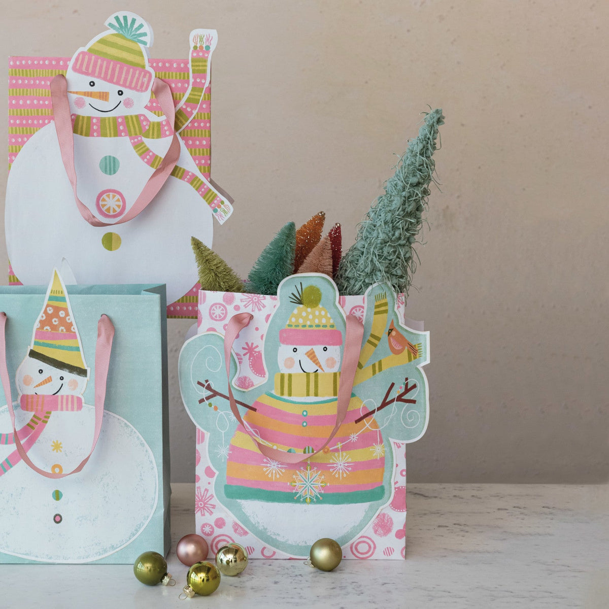 Snowman Printed Gift Bags
