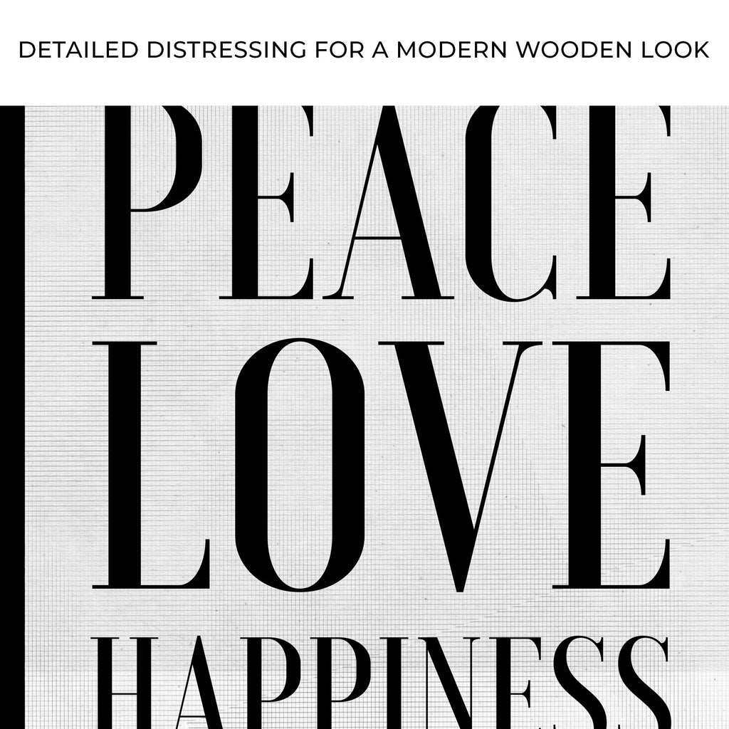 Peace Love Happiness Sign II