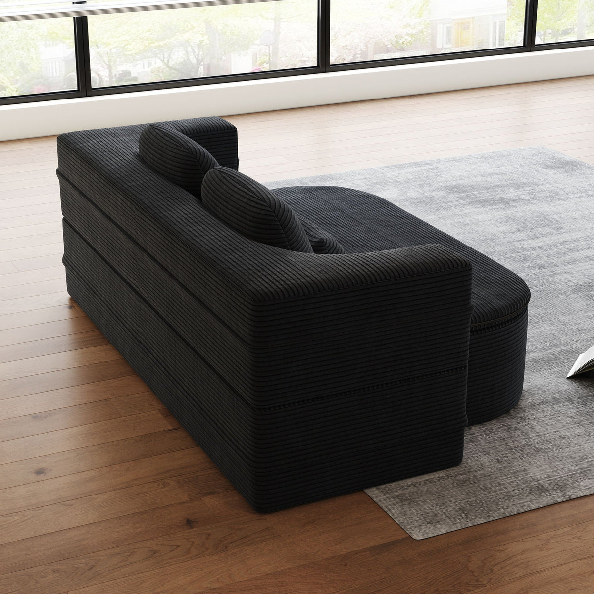 2 In 1 Foldable Sofa Bed with Multi Functional Blanket - Futon Sofa