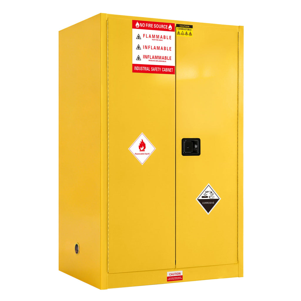 45 Gal Flammable Safety Cabinet with Double-Walled Steel - Yellow