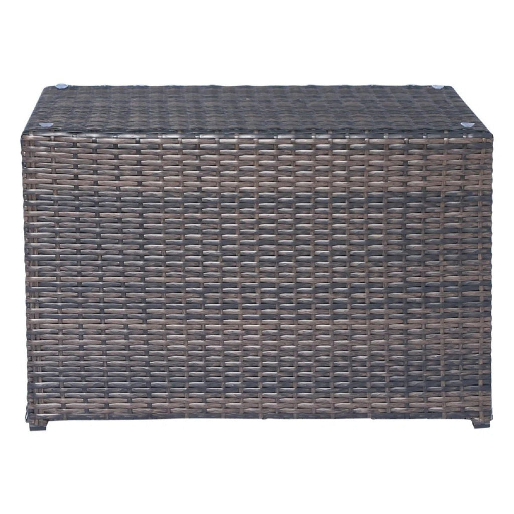 Modern Patio Rattan Sectional Set with Cushions - Multiple Colors