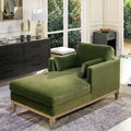 Modern Farmhouse Chaise Lounge Chair with Removable Cushions - Choice of Color