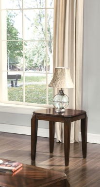 Docila 3-Piece Walnut Table Set with Parquet Tops - Dark Brown