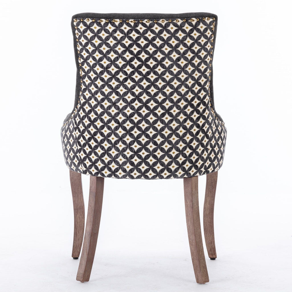 Ultra Side Dining Chair Set with Solid Wood Legs - Multiple Colors