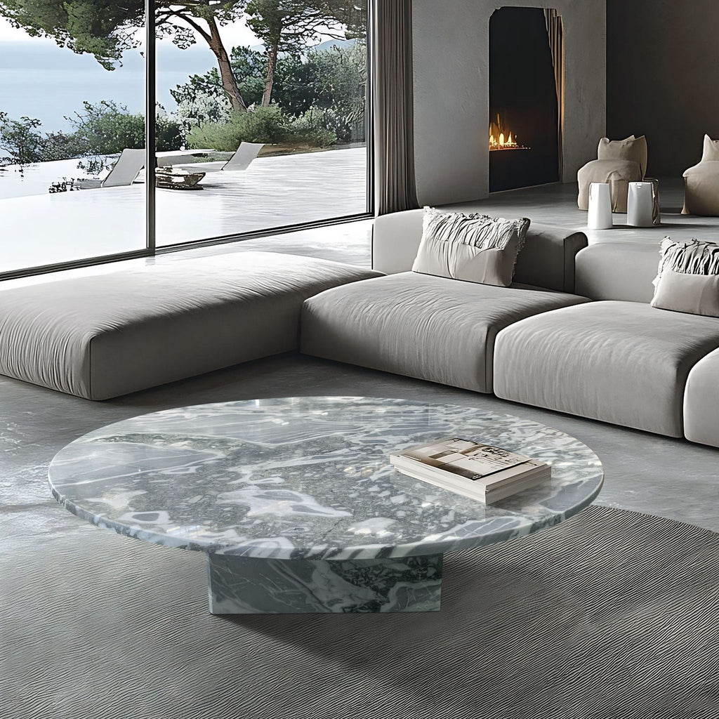 Luxury Coffee Table with Unique Veining - Natural Stone Design