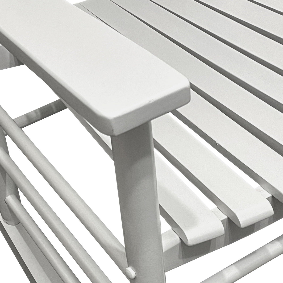 Wood Rocking Chair with Wide Seat - White or Black