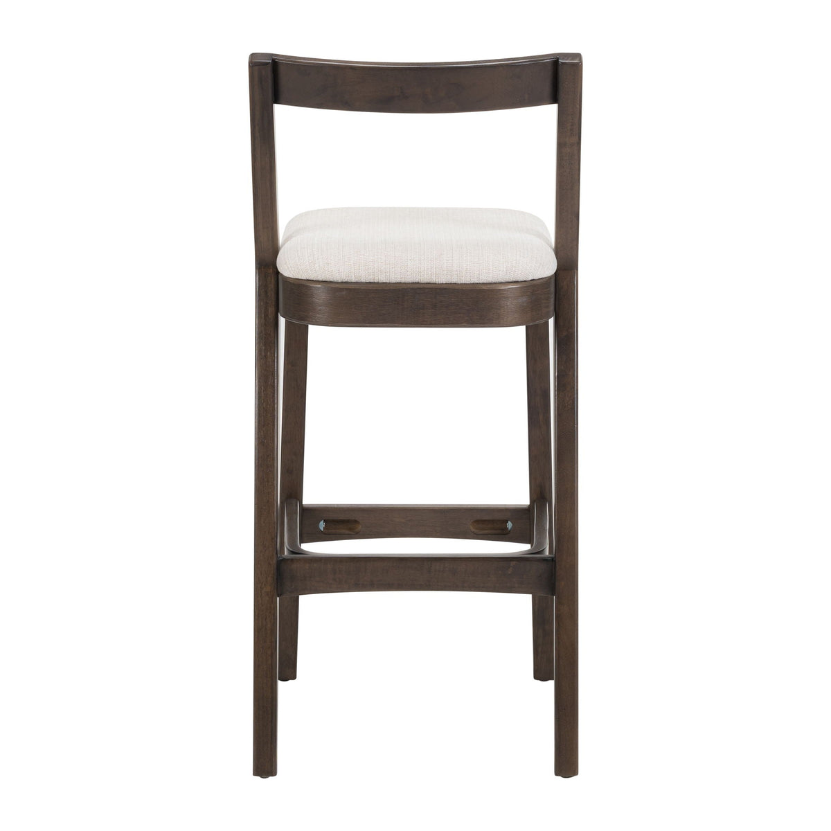 Jasper Indoor Barstool Set of 2 with Durable Rubberwood Seating - Dark Brown or Light Brown