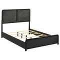 Cavelle 51-inch Upholstered Full Panel Bed Black