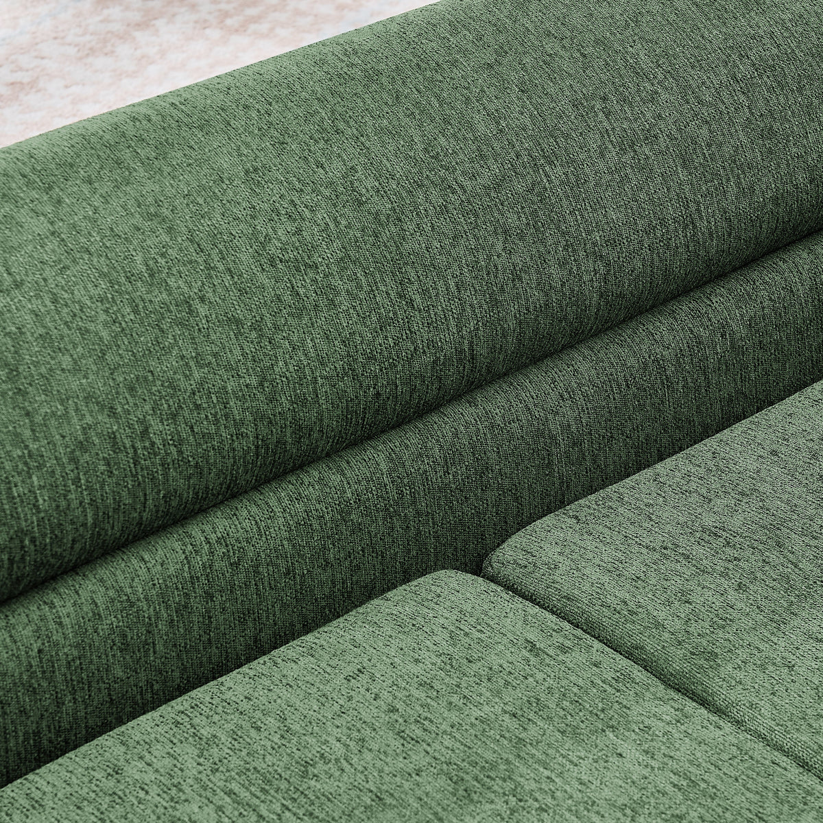 Oversized Pet Sofa with Curved Armrest - Olive Green, Beige, Light Grey, Dark Gray