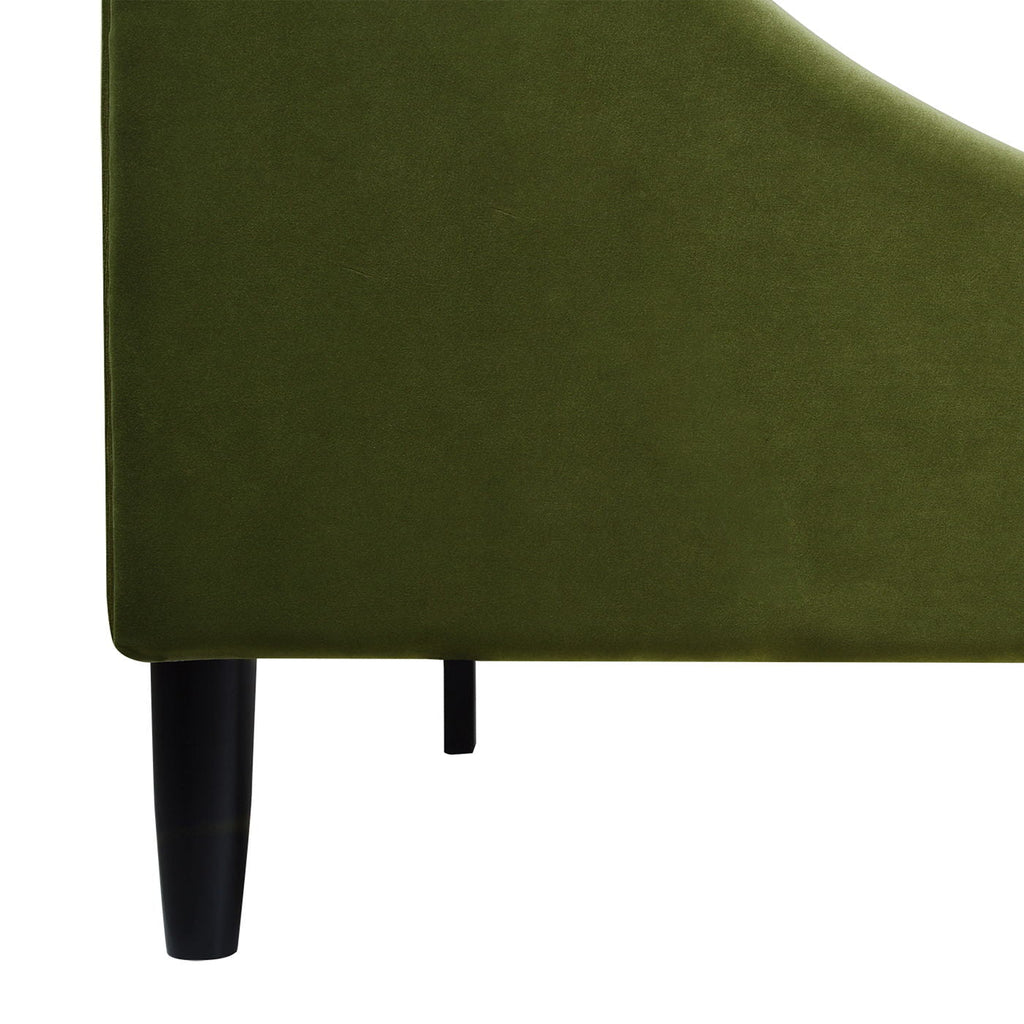 Vertical Tufted Modern Headboard Platform Bed Set with Upholstered Finish - Multiple Colors