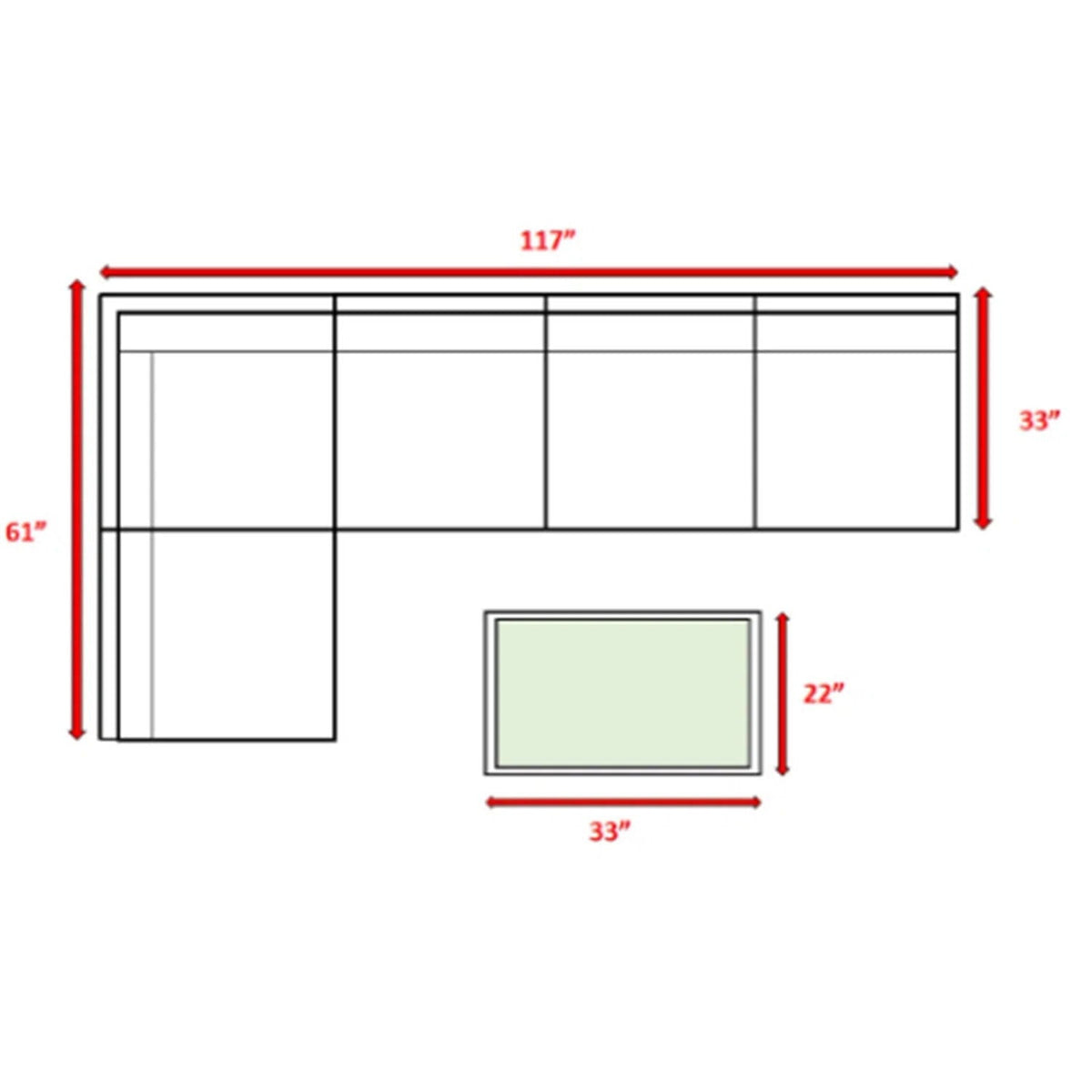 Modern Patio Rattan Sectional Set with Cushions - Multiple Colors