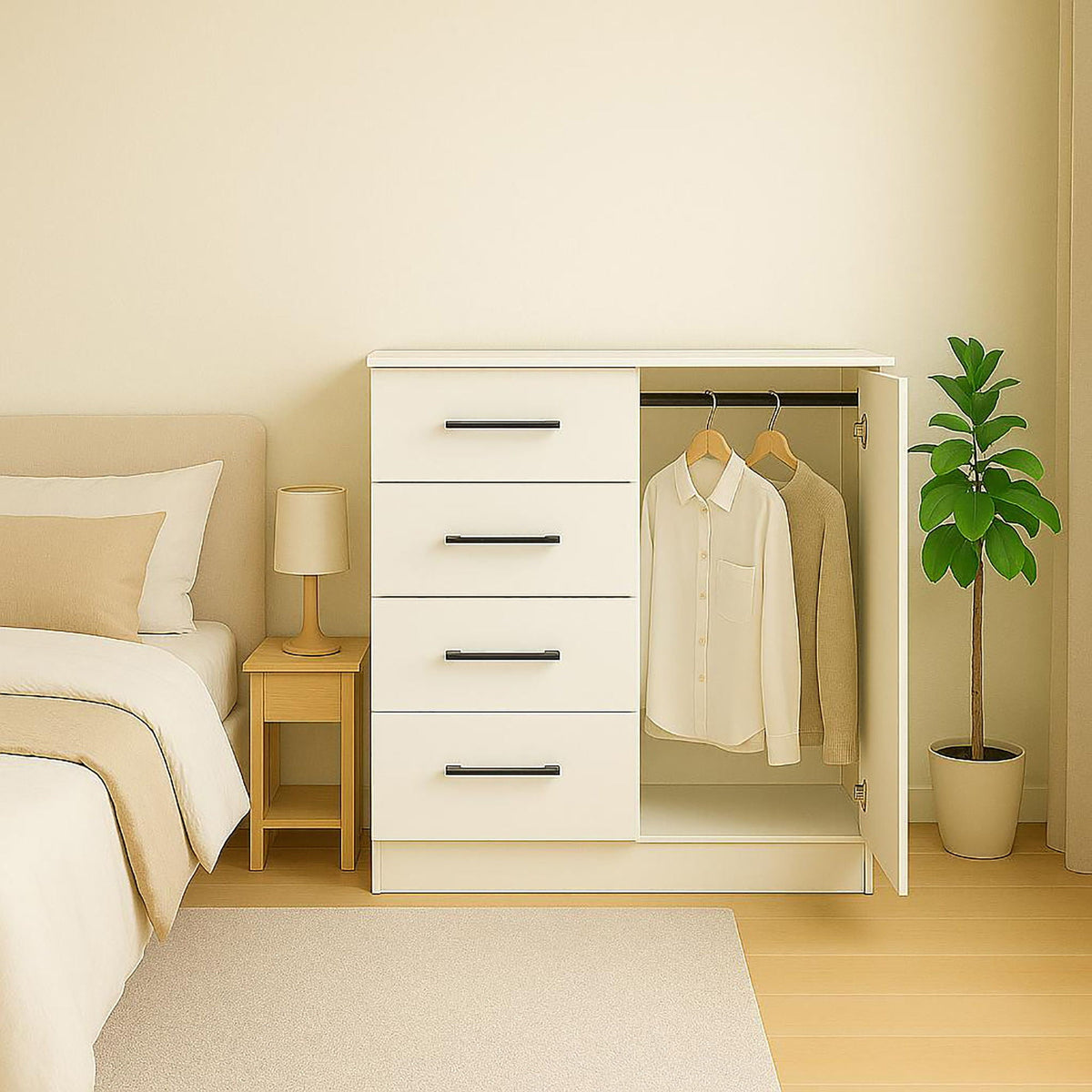 Robin Gentleman’s Chest with Extra Deep Storage - Dark Gray or White