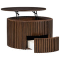 Round Lift Top Coffee Table with Hidden Storage - Multiple Colors