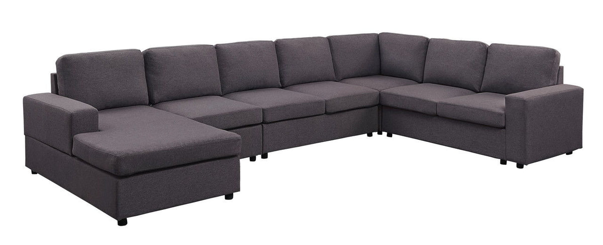 Tifton 7 Seat Reversible Modular Sectional Sofa Chaise