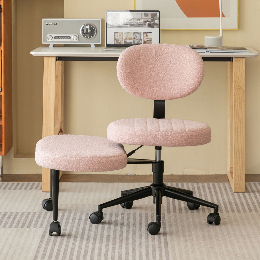 Ergonomic Cross Legged Office Chair with Back Support - Multiple Colors