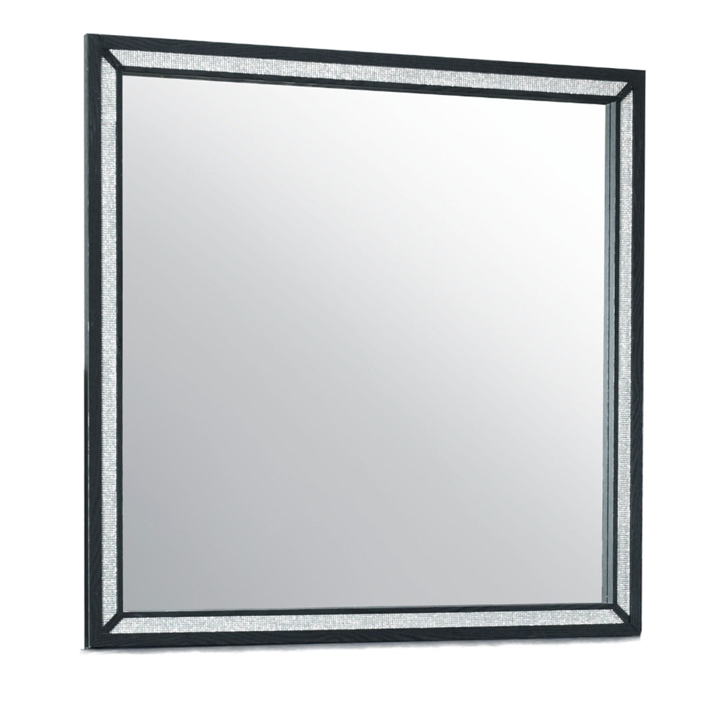 Black Modern Mirror with Large Scale - Carlos