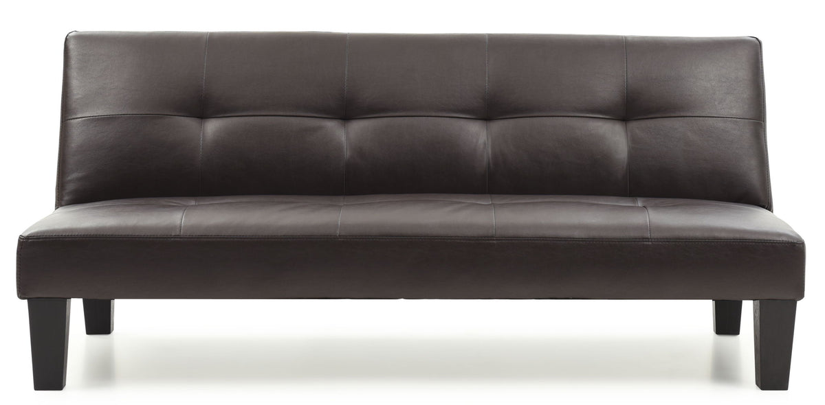 Alan Sofa Bed with Contemporary Design - Black, Dark Brown, Red, Light Brown