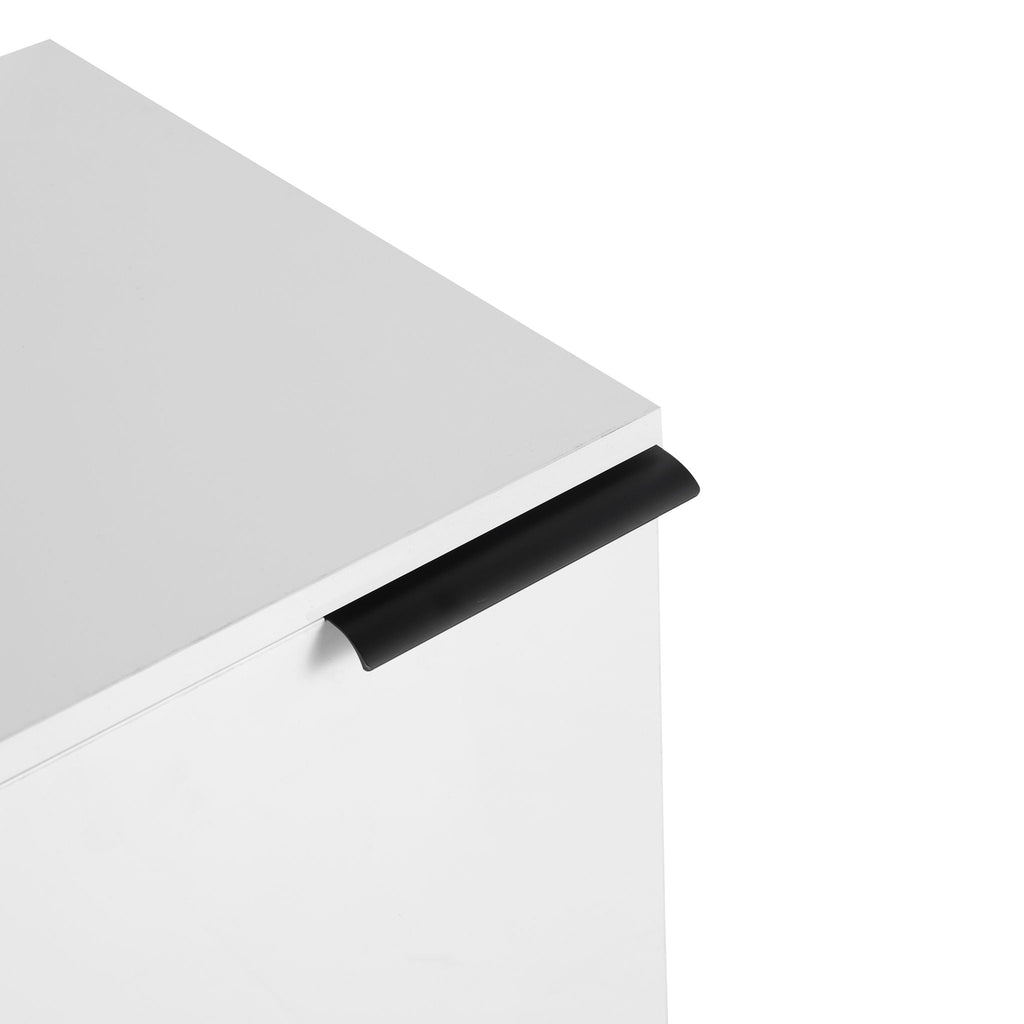 Modern Bathroom Vanity with Side Storage - Light Brown or White