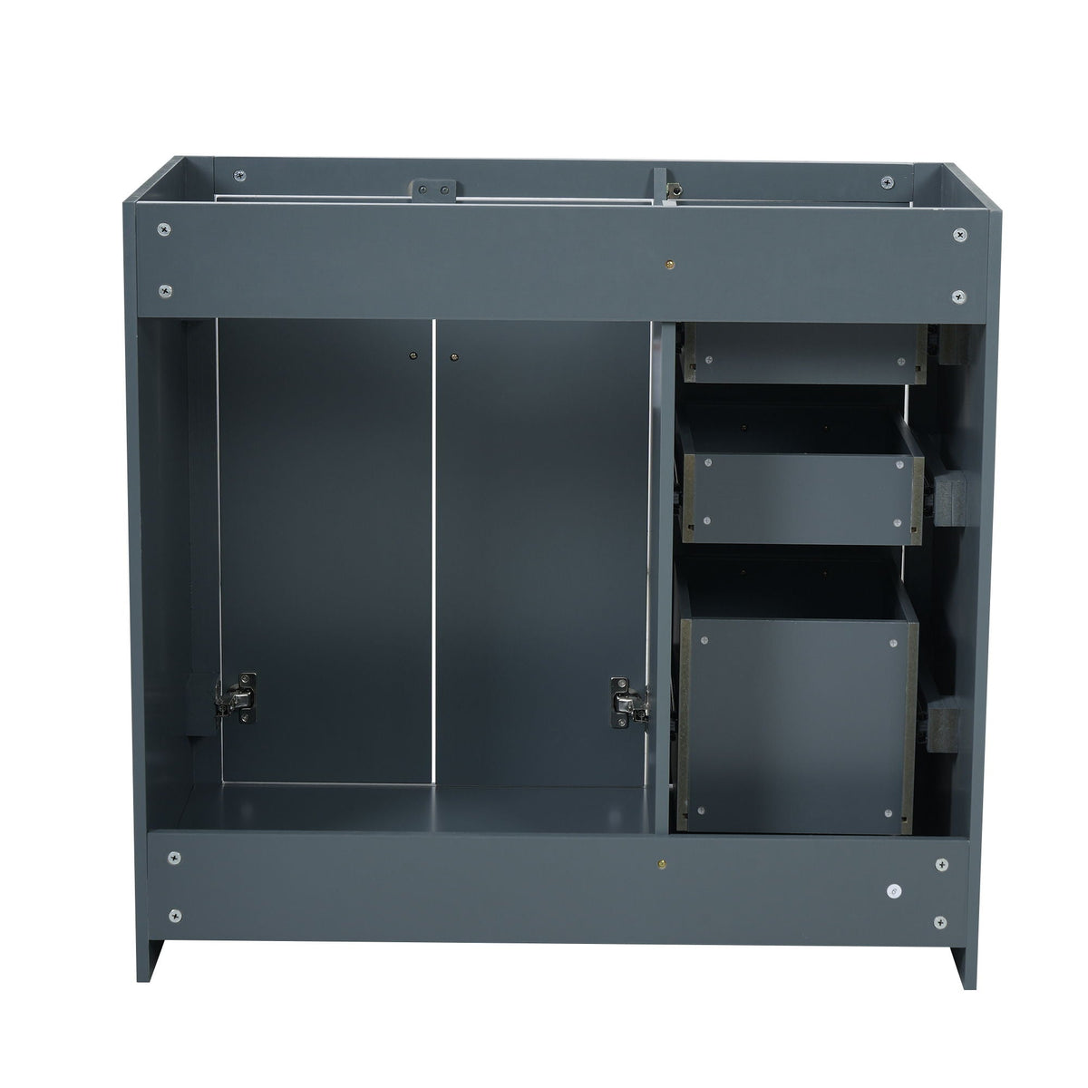 Retro Style Bathroom Vanity with Soft Closing Doors - Multiple Colors