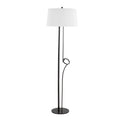 Shadow Contemporary Floor Lamp with Metal Base - Black / White