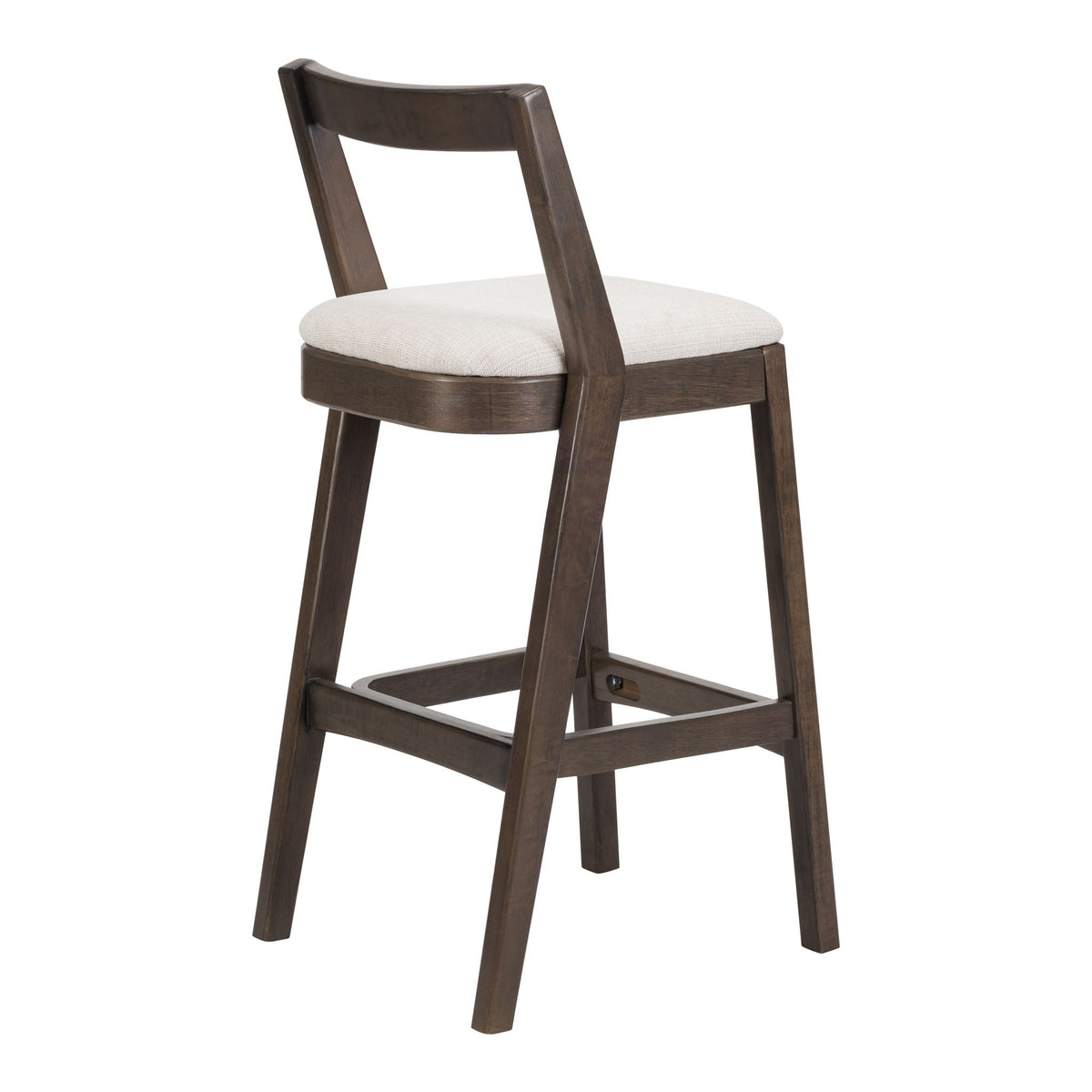 Jasper Indoor Barstool Set of 2 with Durable Rubberwood Seating - Dark Brown or Light Brown