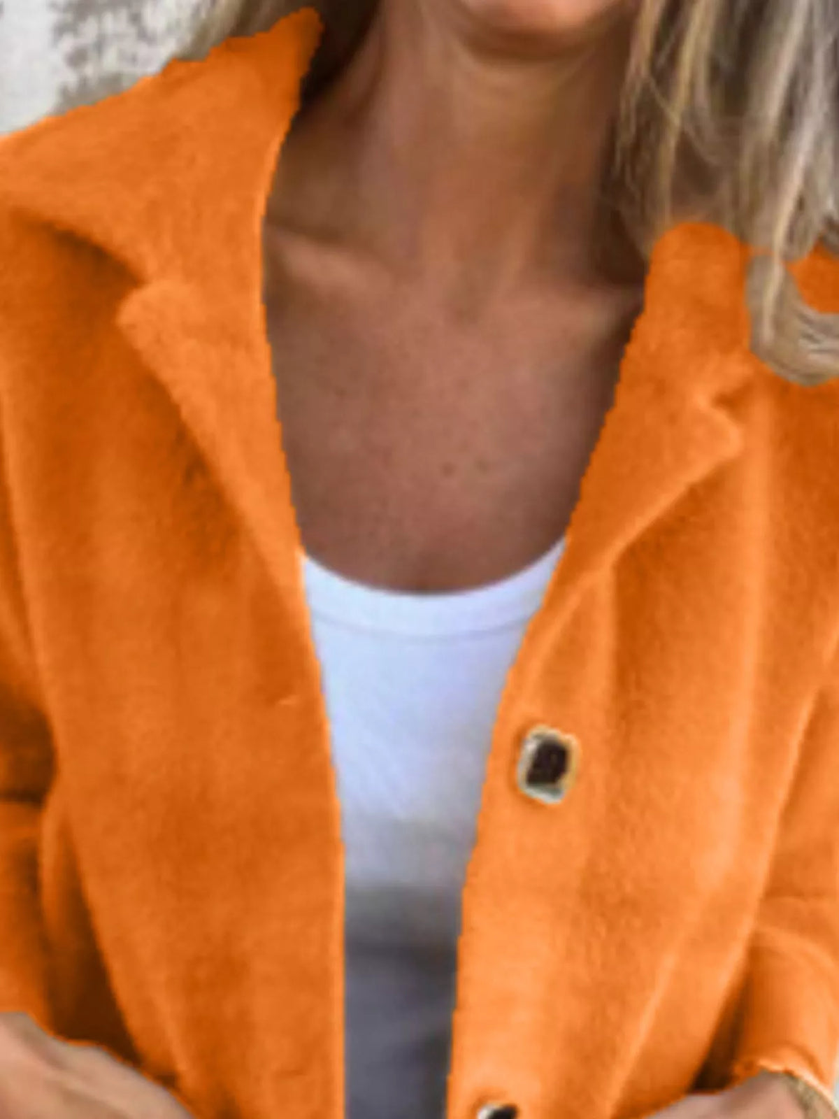 Full Size Button-Down Long Sleeve Longline Coat Plus Size