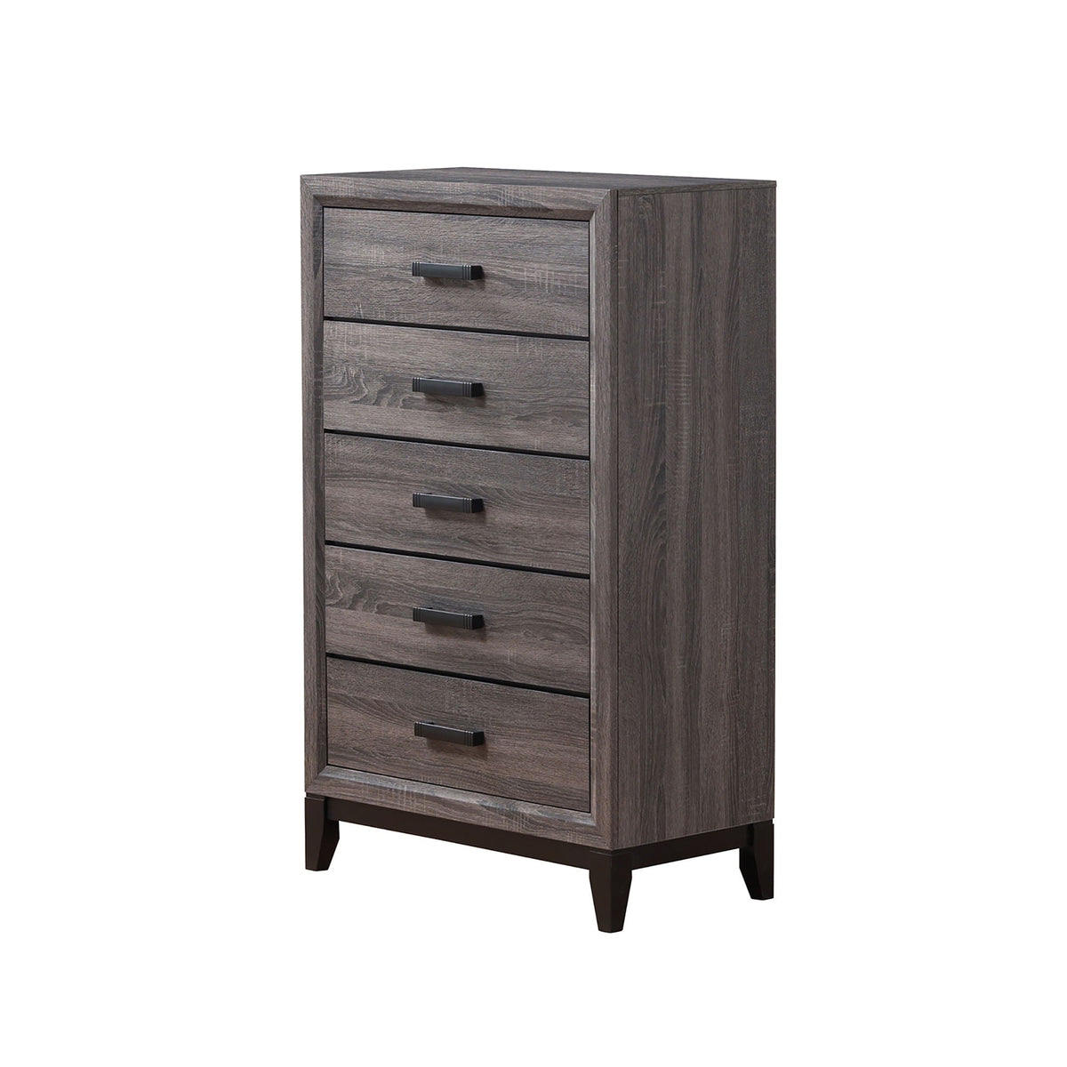 Mirage Chest Accent Chest with Five Drawers - Dark Gray or White