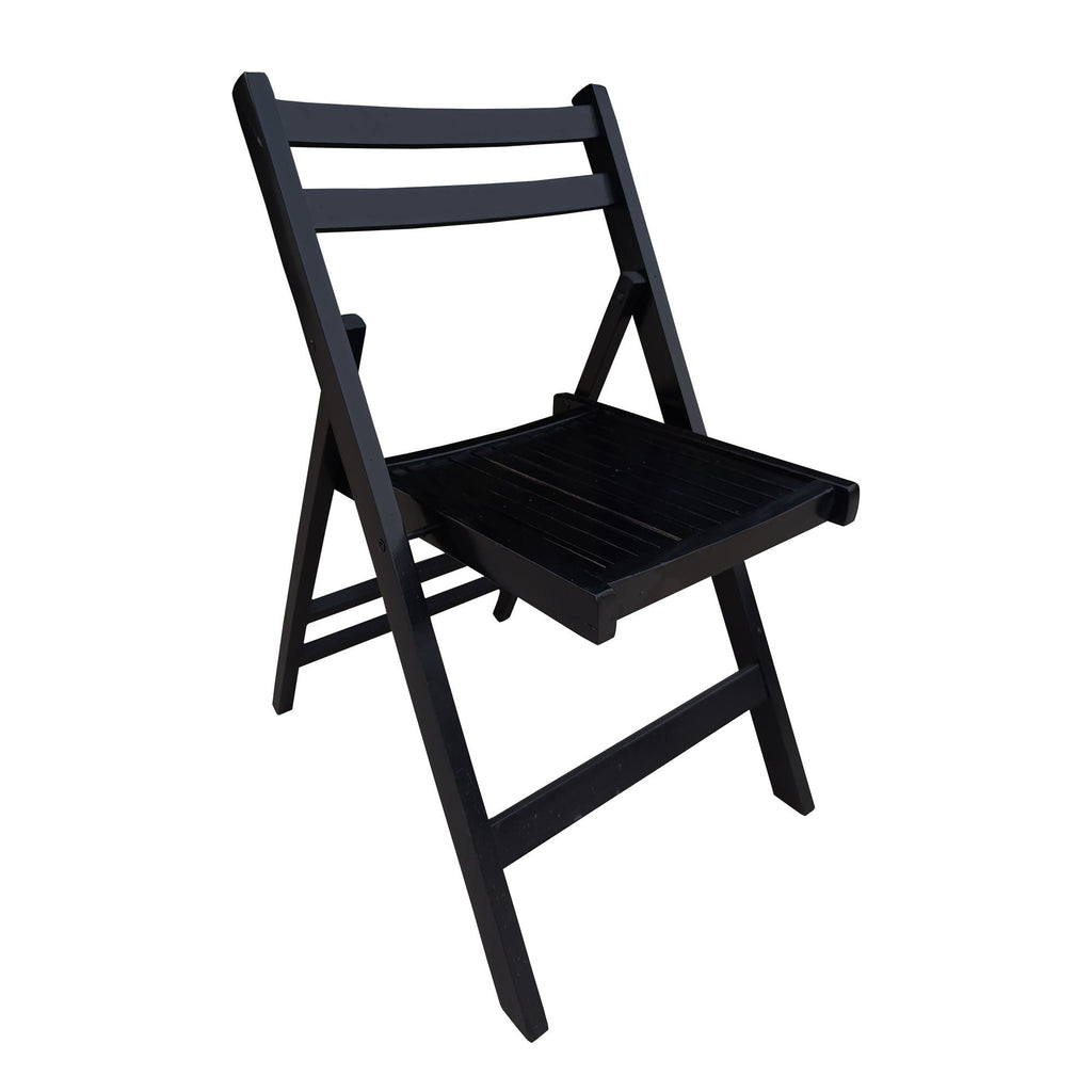 Foldable Solid Wood Special Event Chair Set - Set of 4 (Multiple Colors)
