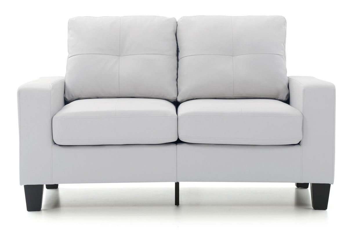 Track Arm Loveseat with Pocket Coil Comfort - Multiple Colors