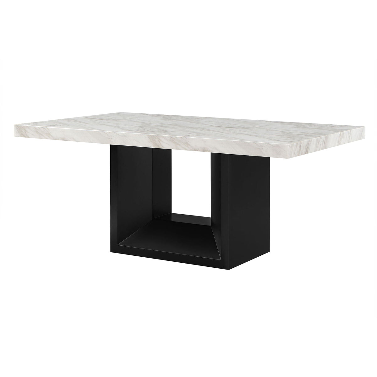 Sheena Dining Table with Faux Marble Top - White or Gray