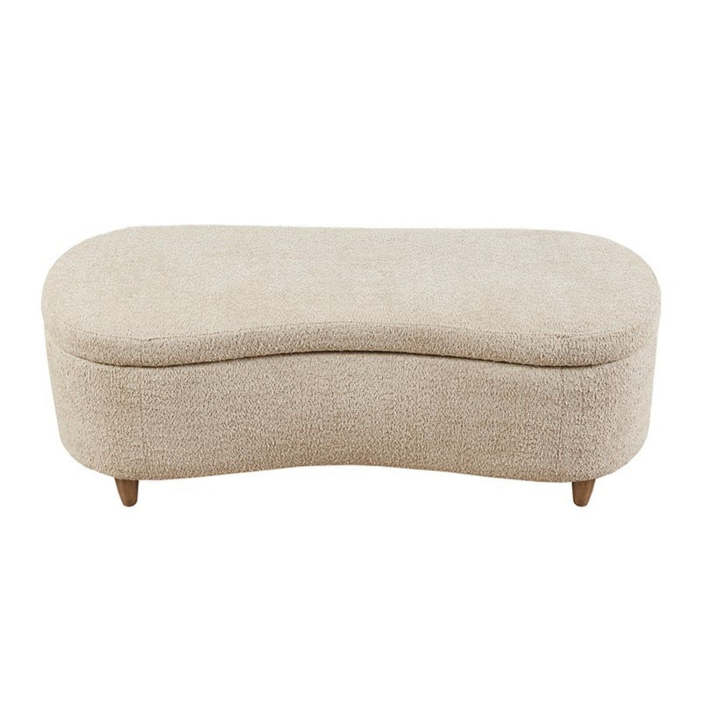 Flip Top Storage Bench with Soft Close Hinges - Light Brown, Beige, or Dark Green