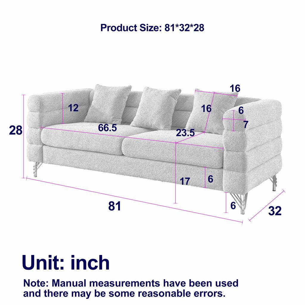 Streamline Sectional Sofa with Art Deco Design - Multiple Colors