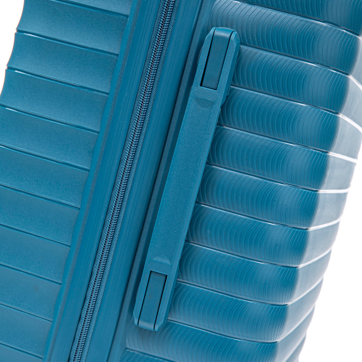 4-Piece Hard Case Luggage Set with Spinner Wheels and Cosmetic Case - Blue