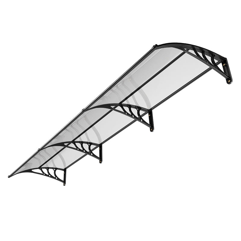 Exterior Front Door Awning with Drainage and ABS Bracket