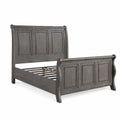 Panel 3 Piece Bedroom Set with Nightstands - Dark Gray or Dark Brown