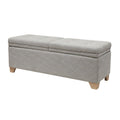 Soft Close Upholstered Storage Bench, Convenient Design