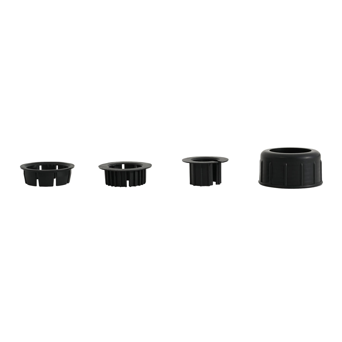 55-Pound Round Umbrella Base with Concrete Fill - Black