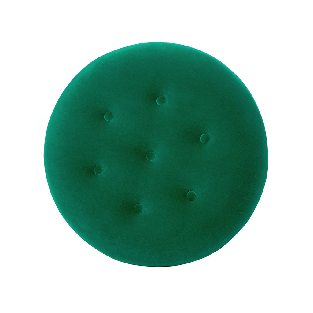 Yolanda 24" Round Upholstered Accent Ottoman