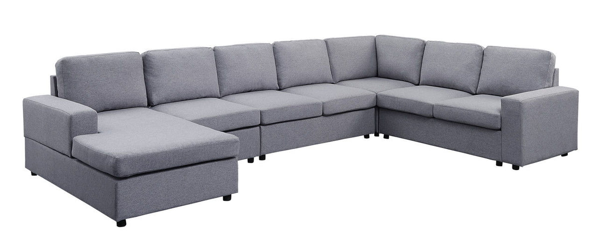 Tifton 7 Seat Reversible Modular Sectional Sofa Chaise