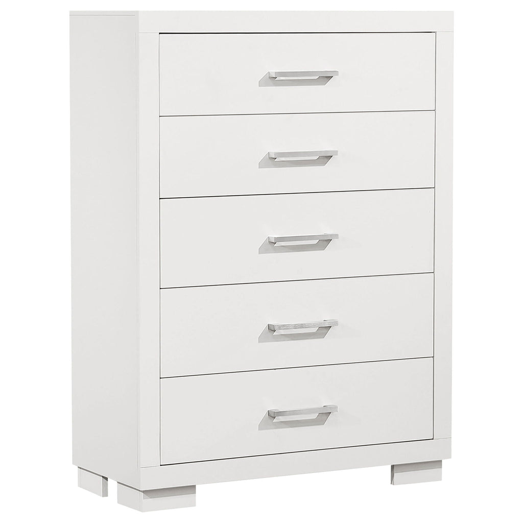 Jessica 5-drawer Bedroom Chest Snow White