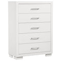 Jessica 5-drawer Bedroom Chest Snow White