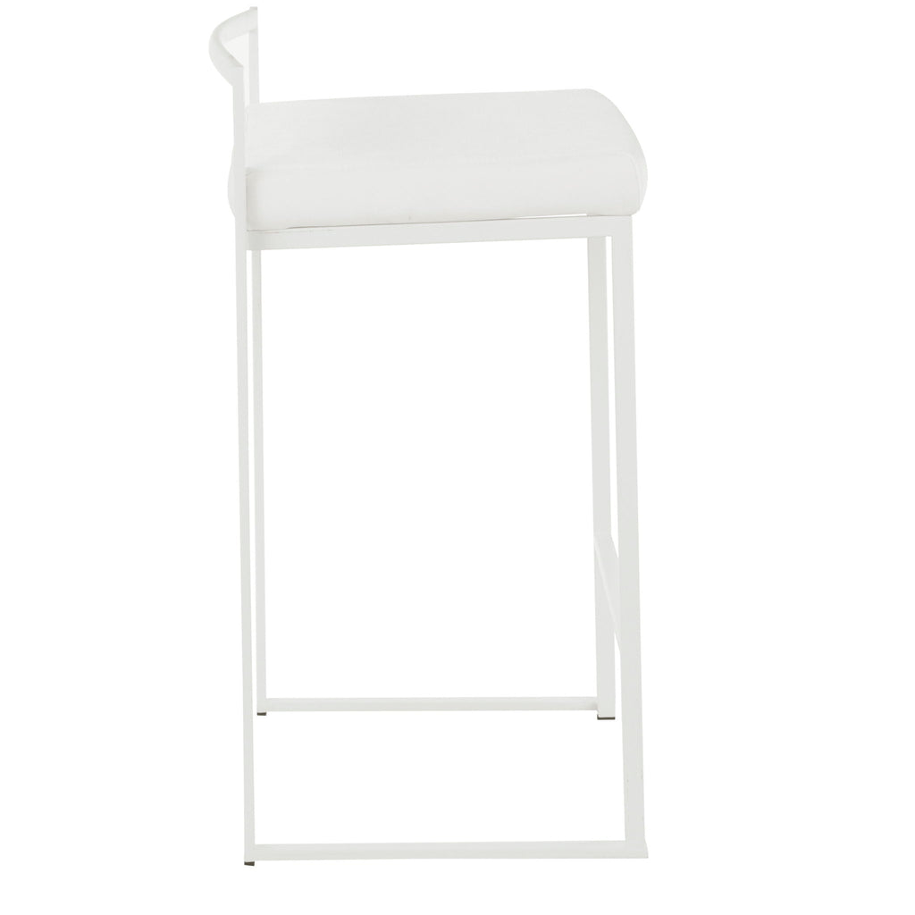 Stackable Counter Stool with Padded Comfort Seat - Multiple Colors
