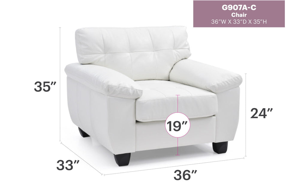 Accent Chair with Removable Back and Pocketed Coil Cushion - Multiple Colors