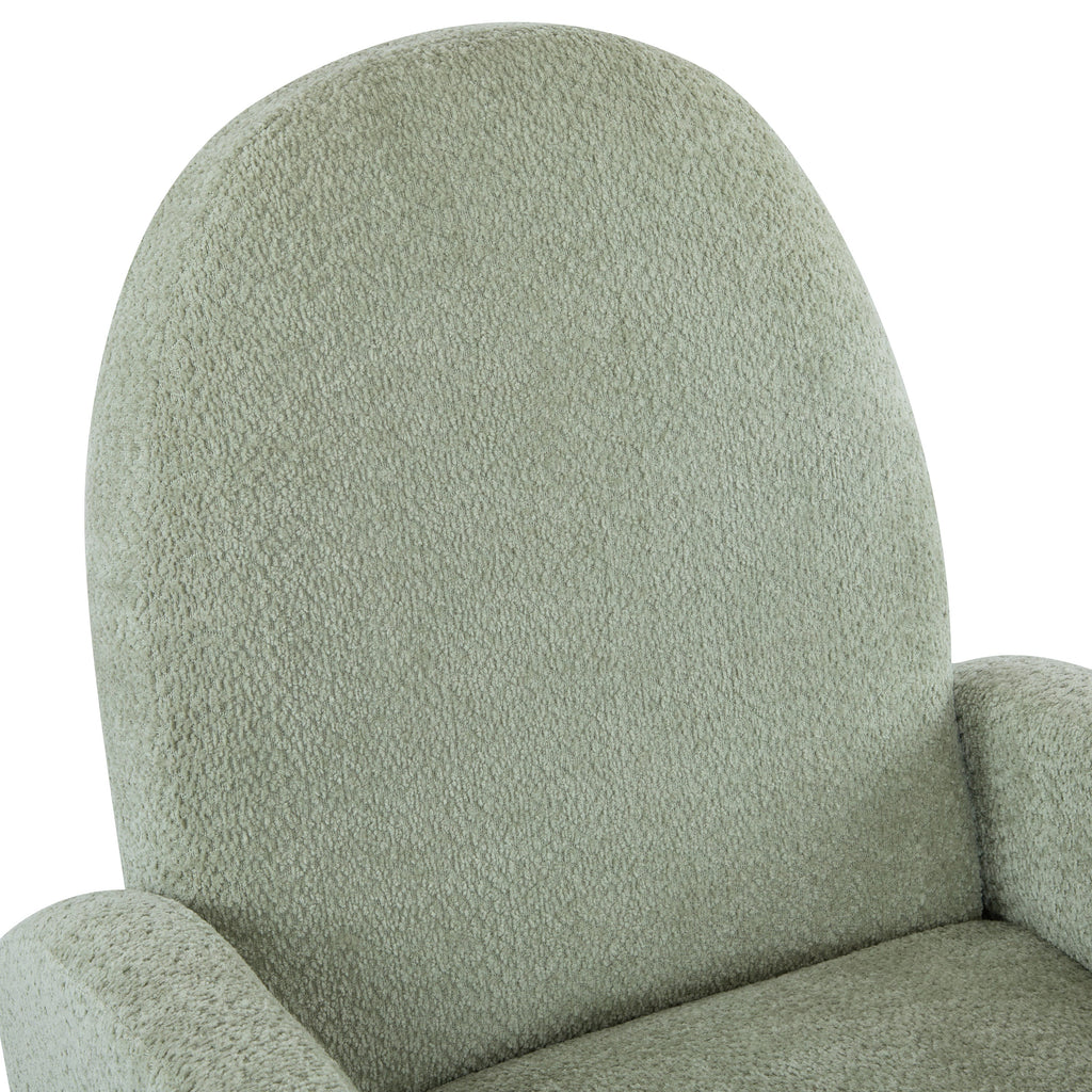 360 Swivel and Glider Recliner Chair with Solid Wood Base - Light