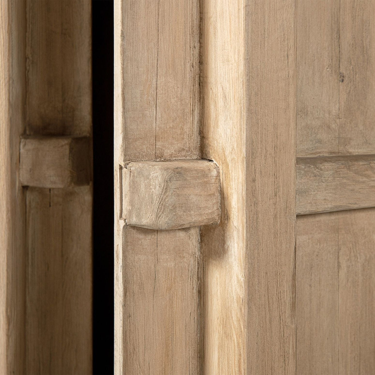 Natural Storage Cabinet with Double Doors - Solid Reclaimed Pine