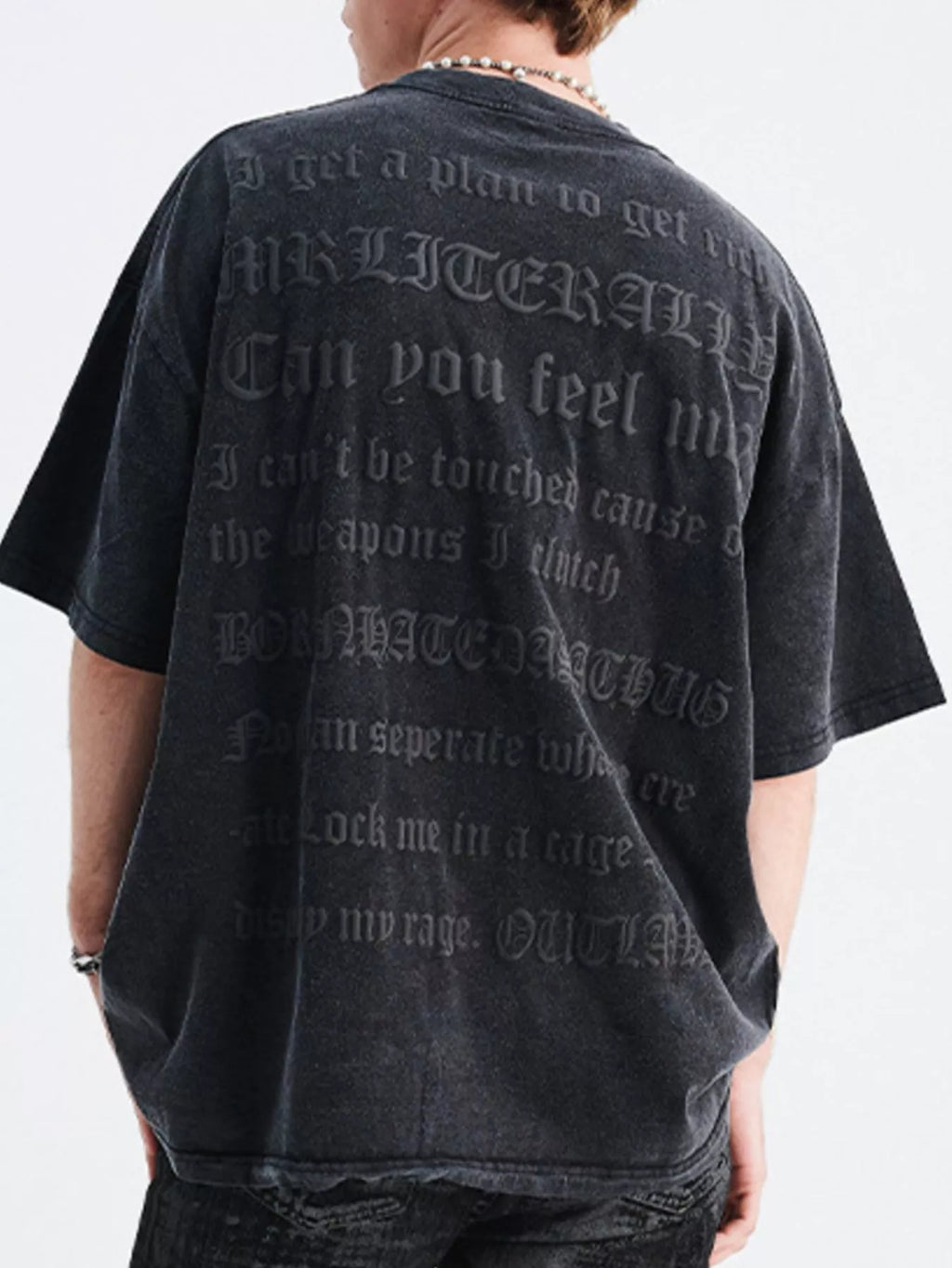 Men's Round Neck Half Sleeve Oversized T-Shirt
